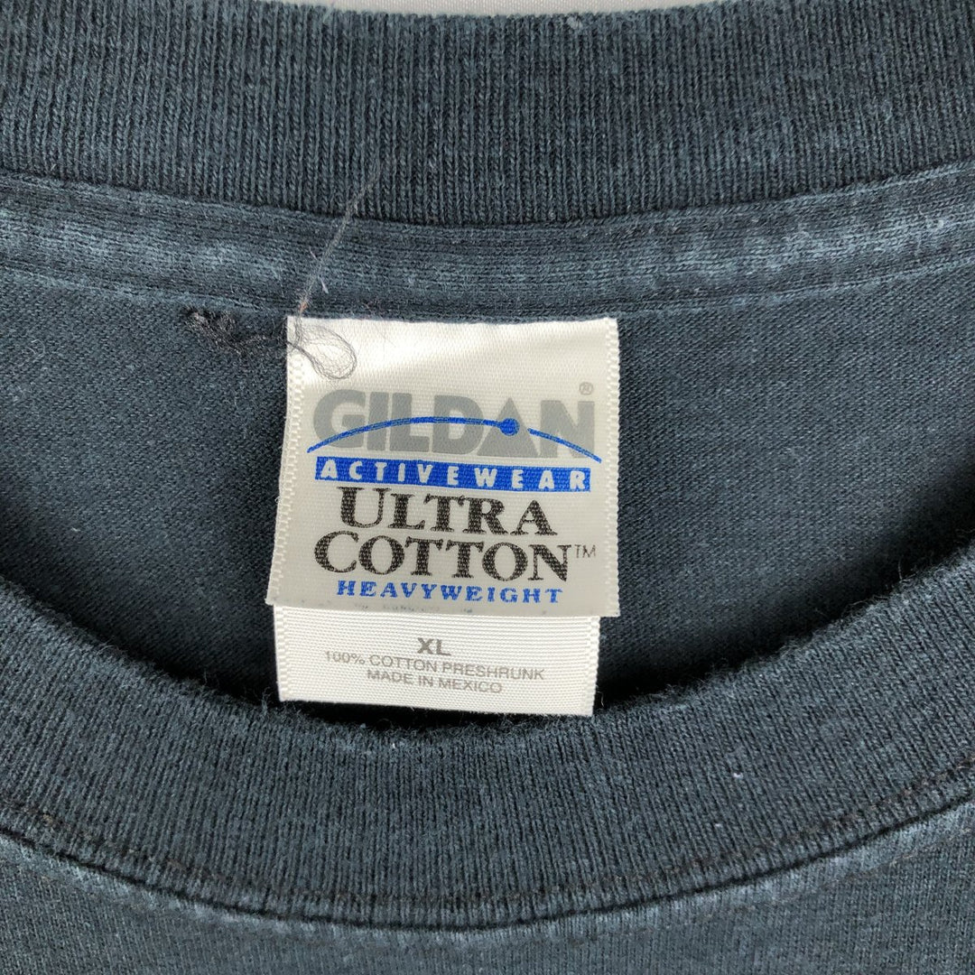 Gildan HOOTERS advertising T-shirt, men's size XL (equivalent) cotton black type Vintage Second Hand