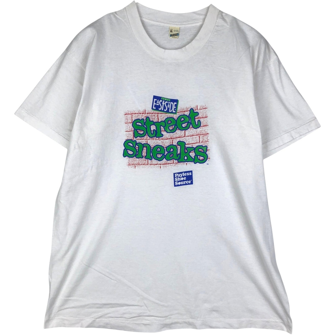 ~90'S Screen Stars Payless ShoeSource Advertising T-shirt, Men's XL equivalent. cotton white type Vintage Second Hand