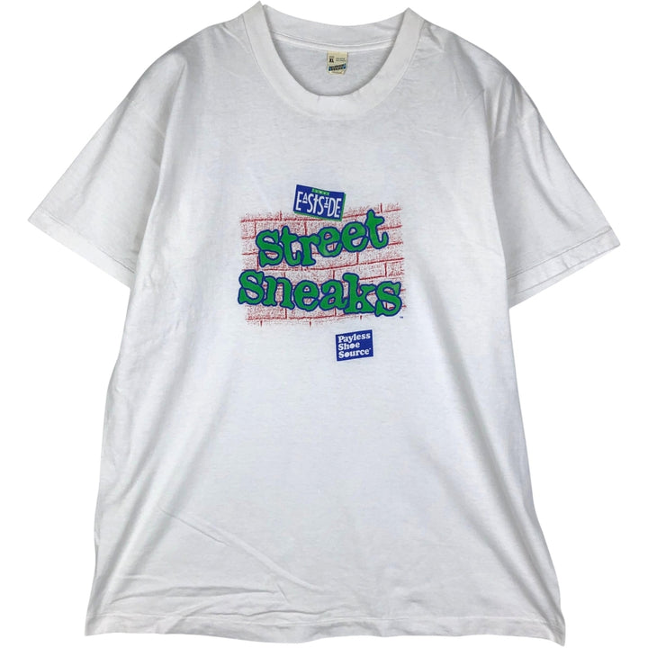 ~90'S Screen Stars Payless ShoeSource Advertising T-shirt, Men's XL equivalent. cotton white type Vintage Second Hand