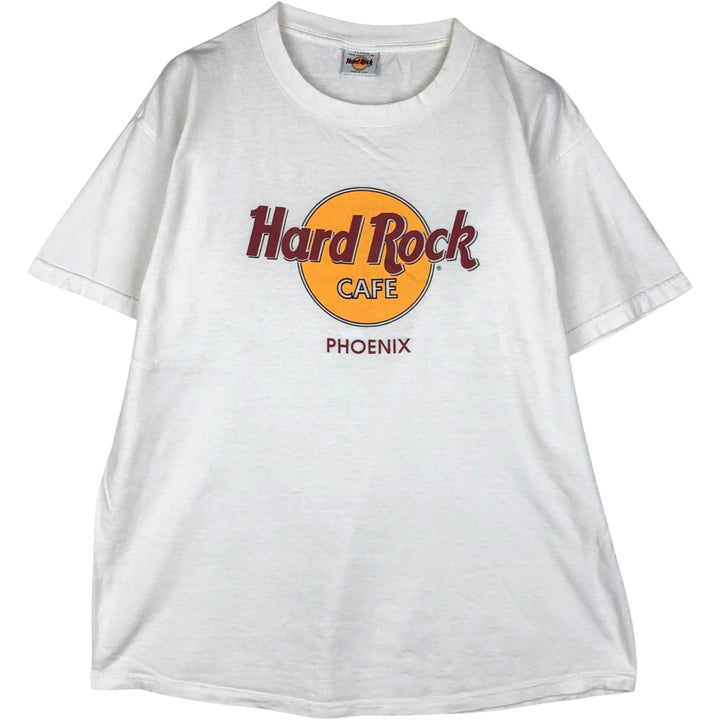 HARD ROCK CAFE Hard Rock Cafe Advertising T-shirt Made in USA Men's XL cotton white type Vintage Second Hand