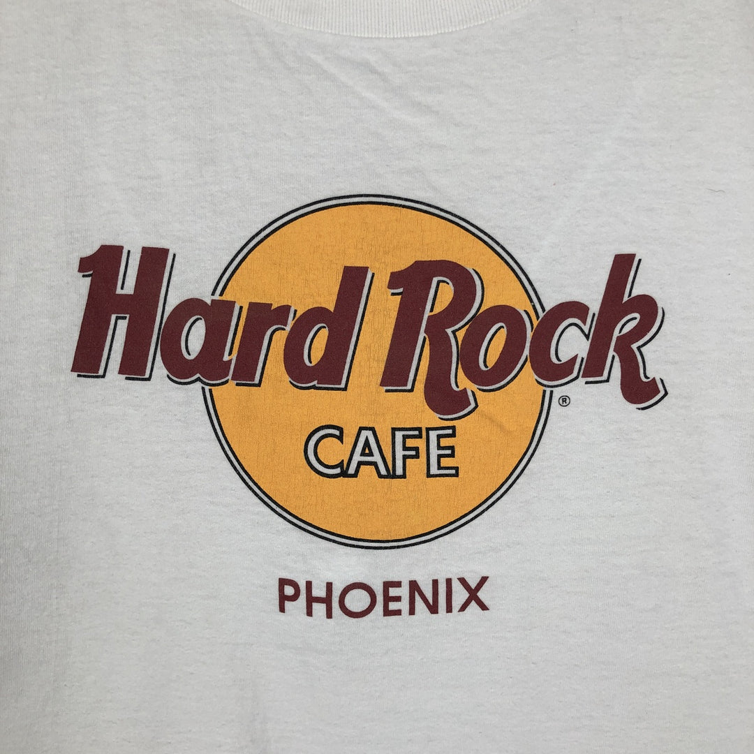 HARD ROCK CAFE Hard Rock Cafe Advertising T-shirt Made in USA Men's XL cotton white type Vintage Second Hand