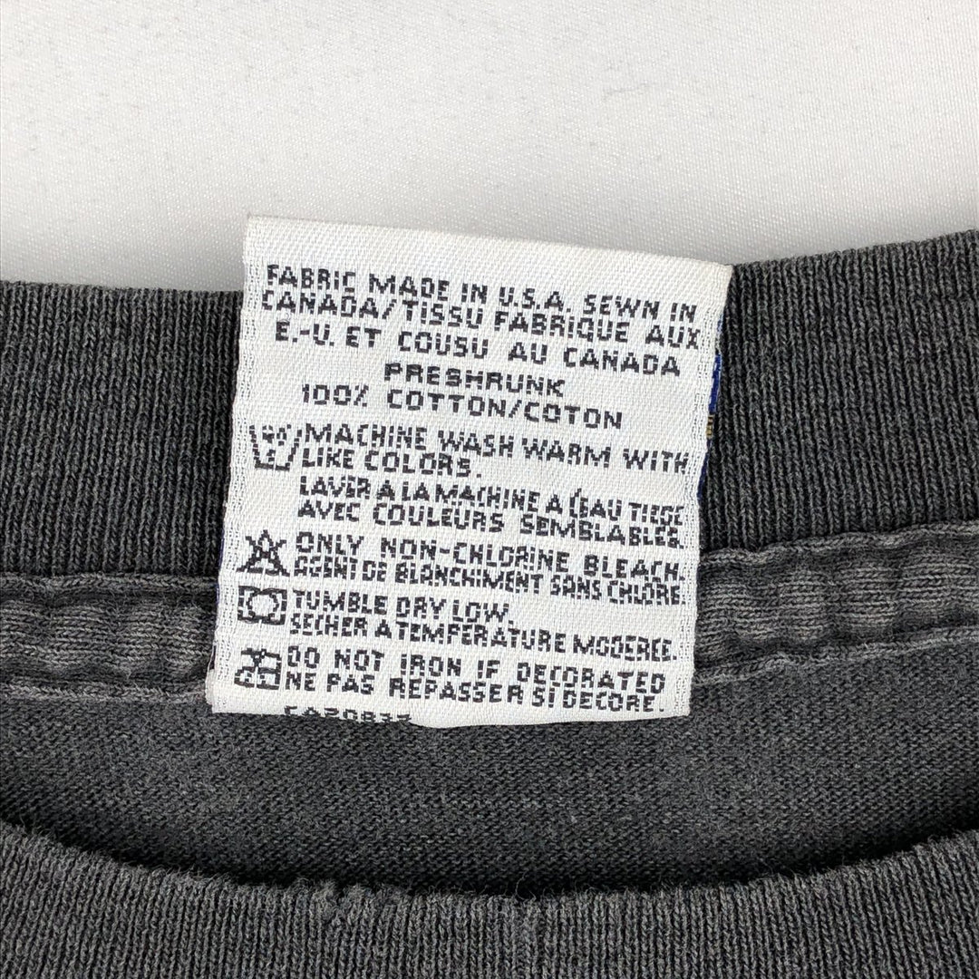 80'S Hard Rock Cafe Advertising T-Shirt, Made in Canada, Men's XL equivalent, Vintage cotton black type Vintage Second Hand