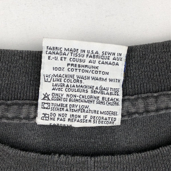80'S Hard Rock Cafe Advertising T-Shirt, Made in Canada, Men's XL equivalent, Vintage cotton black type Vintage Second Hand