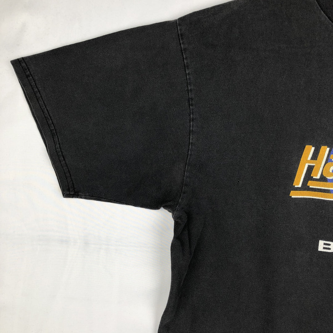 80'S Hard Rock Cafe Advertising T-Shirt, Made in Canada, Men's XL equivalent, Vintage cotton black type Vintage Second Hand