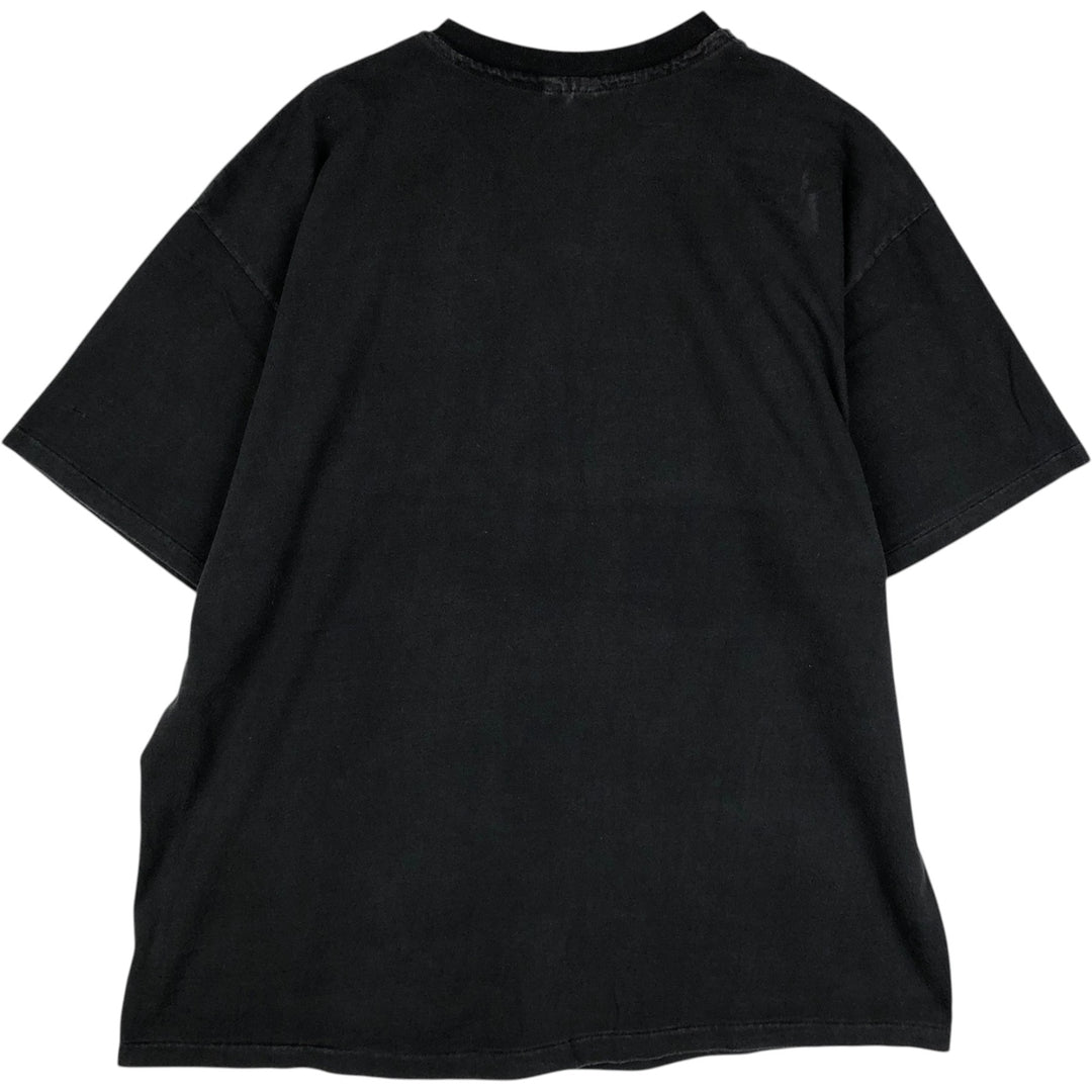 90'S Hanes BEEFY-T Dick Clark's American Bandstand Grill Advertising T-Shirt, Made in USA, Men's XXL equivalent. cotton black type Vintage Second Hand