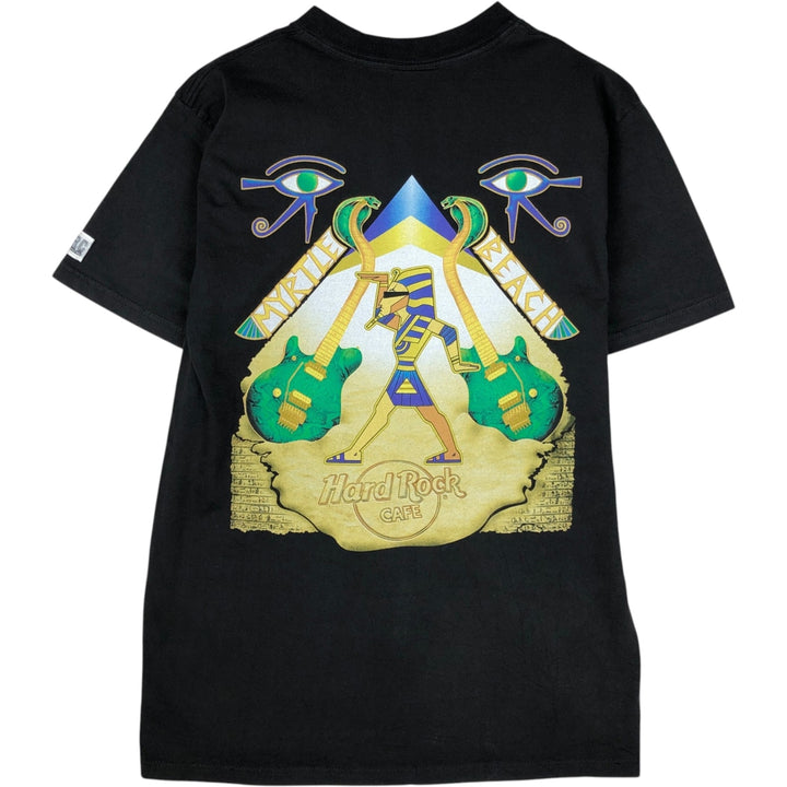 HARD ROCK CAFE Hard Rock Cafe Advertising T-Shirt, Made in USA, Men's Size M cotton black type Vintage Second Hand