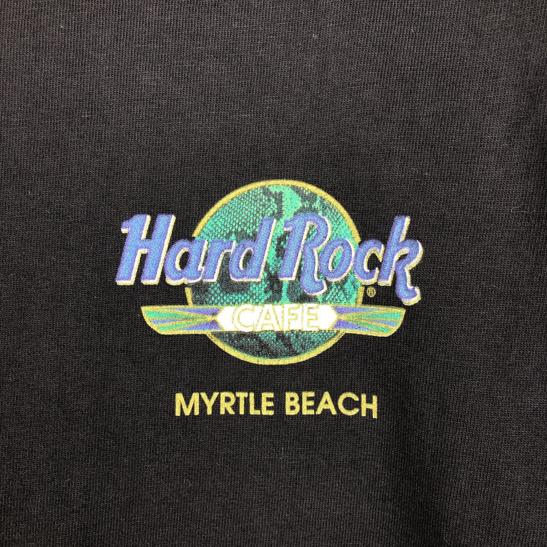 HARD ROCK CAFE Hard Rock Cafe Advertising T-Shirt, Made in USA, Men's Size M cotton black type Vintage Second Hand