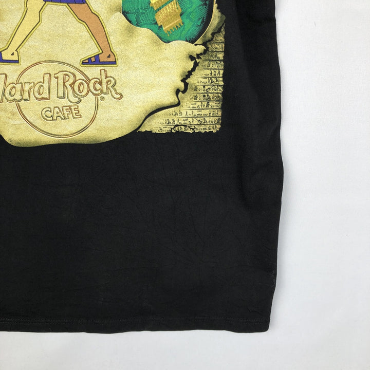 HARD ROCK CAFE Hard Rock Cafe Advertising T-Shirt, Made in USA, Men's Size M cotton black type Vintage Second Hand