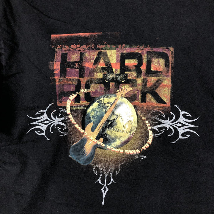 HARD ROCK CAFE Hard Rock Cafe Advertising T-shirt Men's M size cotton black type Vintage Second Hand