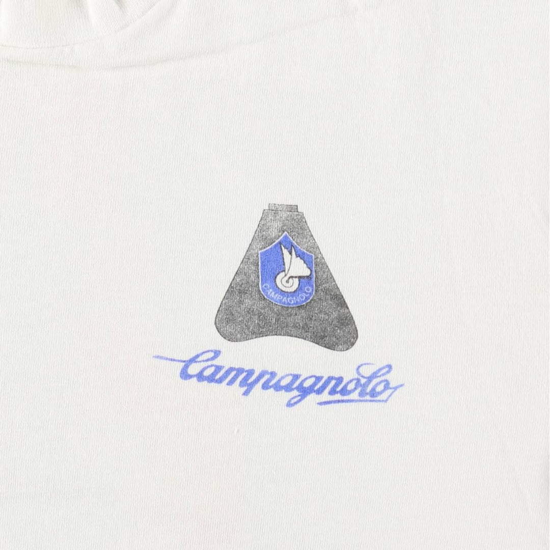 90'S BELTON Campagnolo Advertising T-Shirt, Made in USA, Men's Size L (Equivalent), Vintage cotton white type Vintage Second Hand