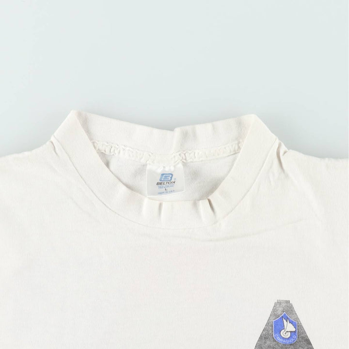 90'S BELTON Campagnolo Advertising T-Shirt, Made in USA, Men's Size L (Equivalent), Vintage cotton white type Vintage Second Hand
