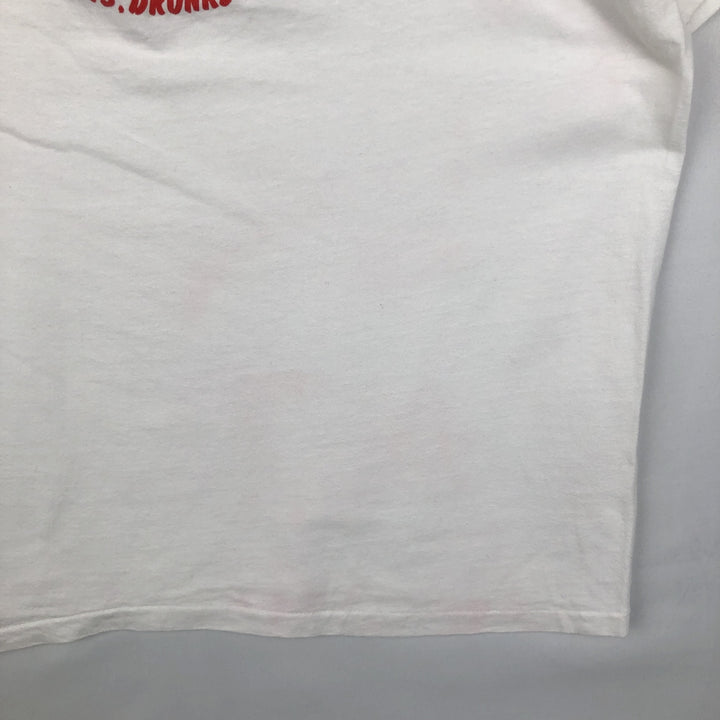 90'S Hanes BEEFY-T Bubba Burgers Hawaii Advertising T-Shirt, Made in USA, Men's Size L (approx.), Vintage cotton white type Vintage Second Hand