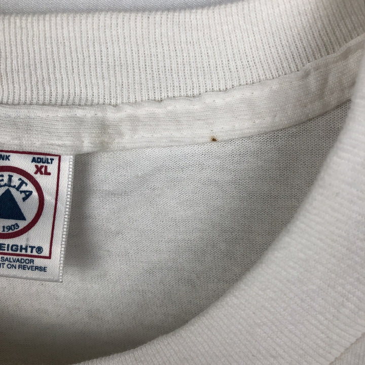 Delta Miller Lite Advertising T-Shirt, Men's Size XL (approx.) cotton white type Vintage Second Hand