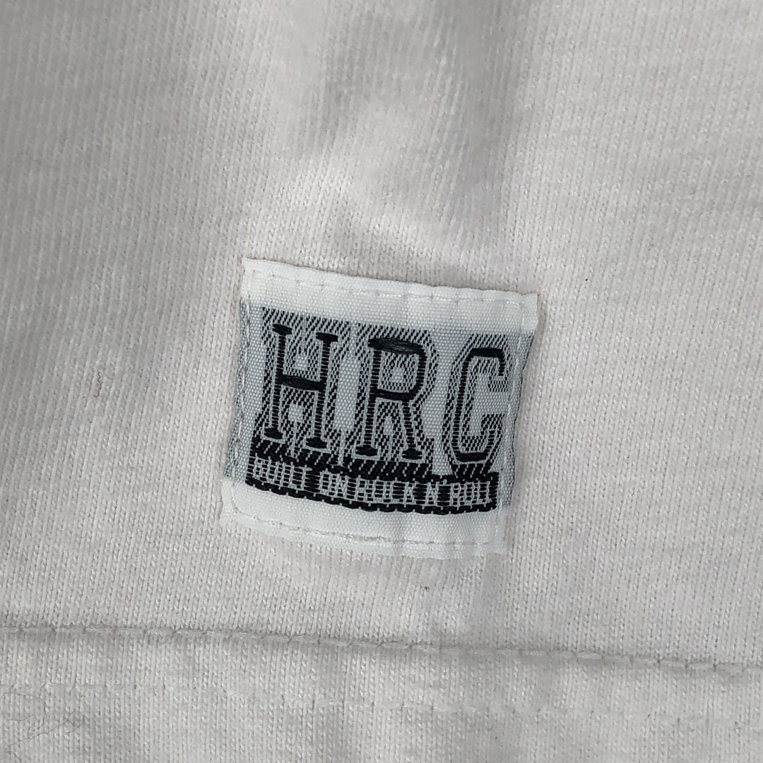 HARD ROCK CAFE Hard Rock Cafe Advertising T-shirt Made in USA Men's L size cotton white type Vintage Second Hand