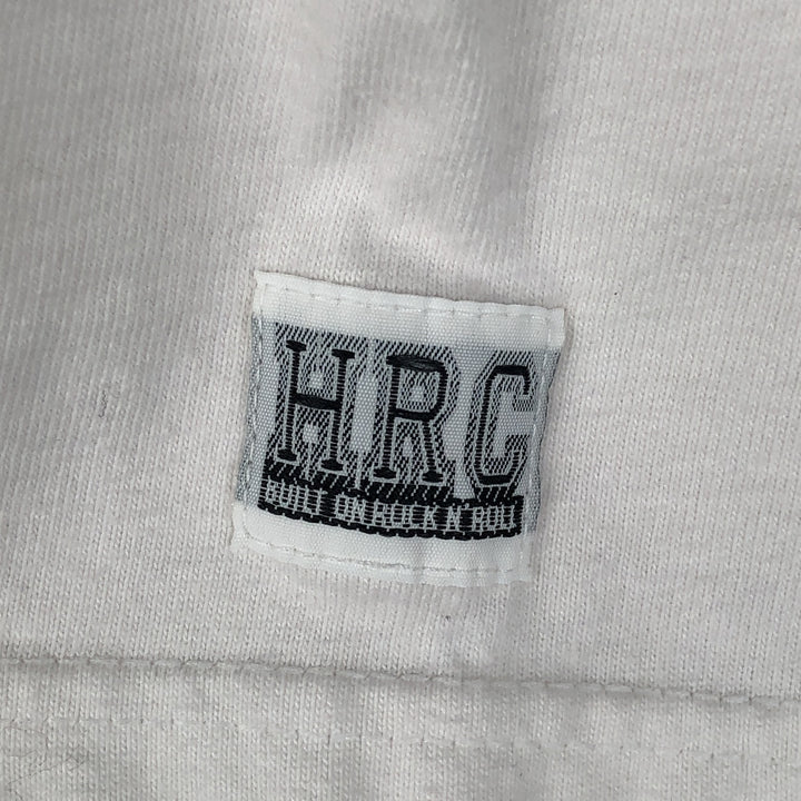 HARD ROCK CAFE Hard Rock Cafe Advertising T-shirt Made in USA Men's L size cotton white type Vintage Second Hand