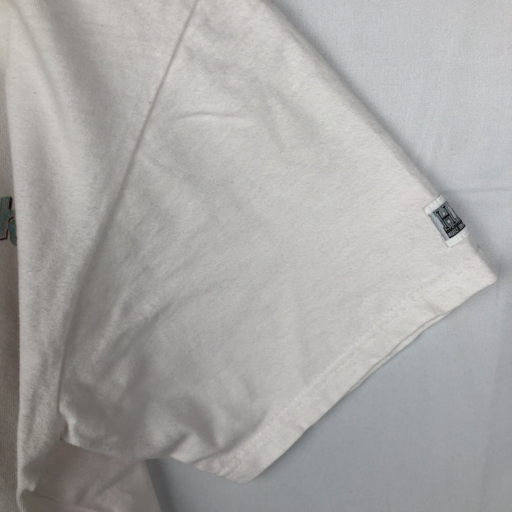 HARD ROCK CAFE Hard Rock Cafe Advertising T-shirt Made in USA Men's L size cotton white type Vintage Second Hand