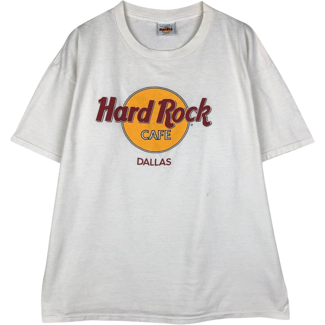 HARD ROCK CAFE Hard Rock Cafe Advertising T-shirt Made in USA Men's XL cotton white type Vintage Second Hand