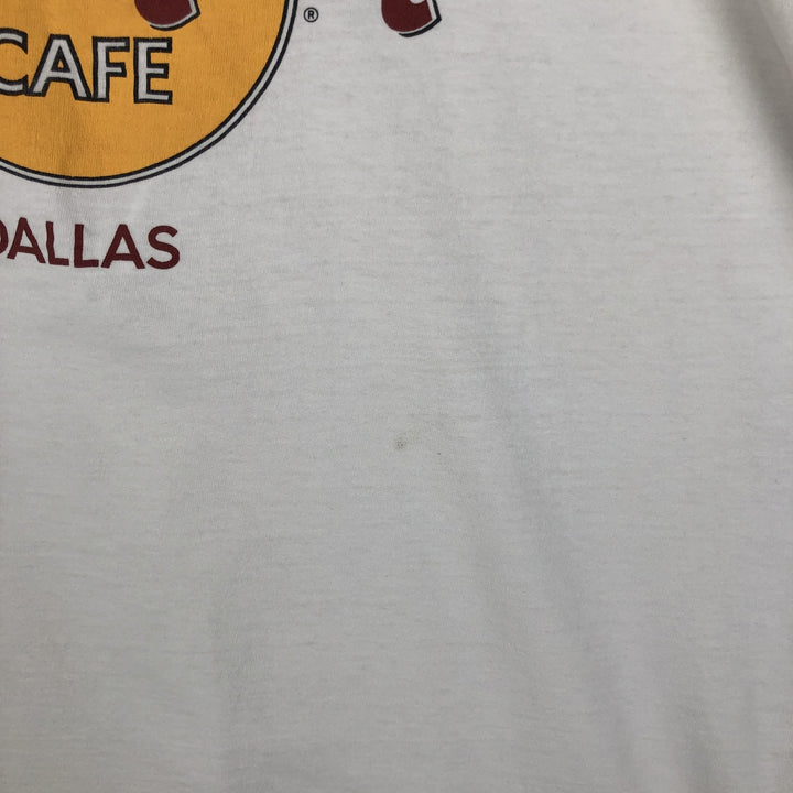 HARD ROCK CAFE Hard Rock Cafe Advertising T-shirt Made in USA Men's XL cotton white type Vintage Second Hand