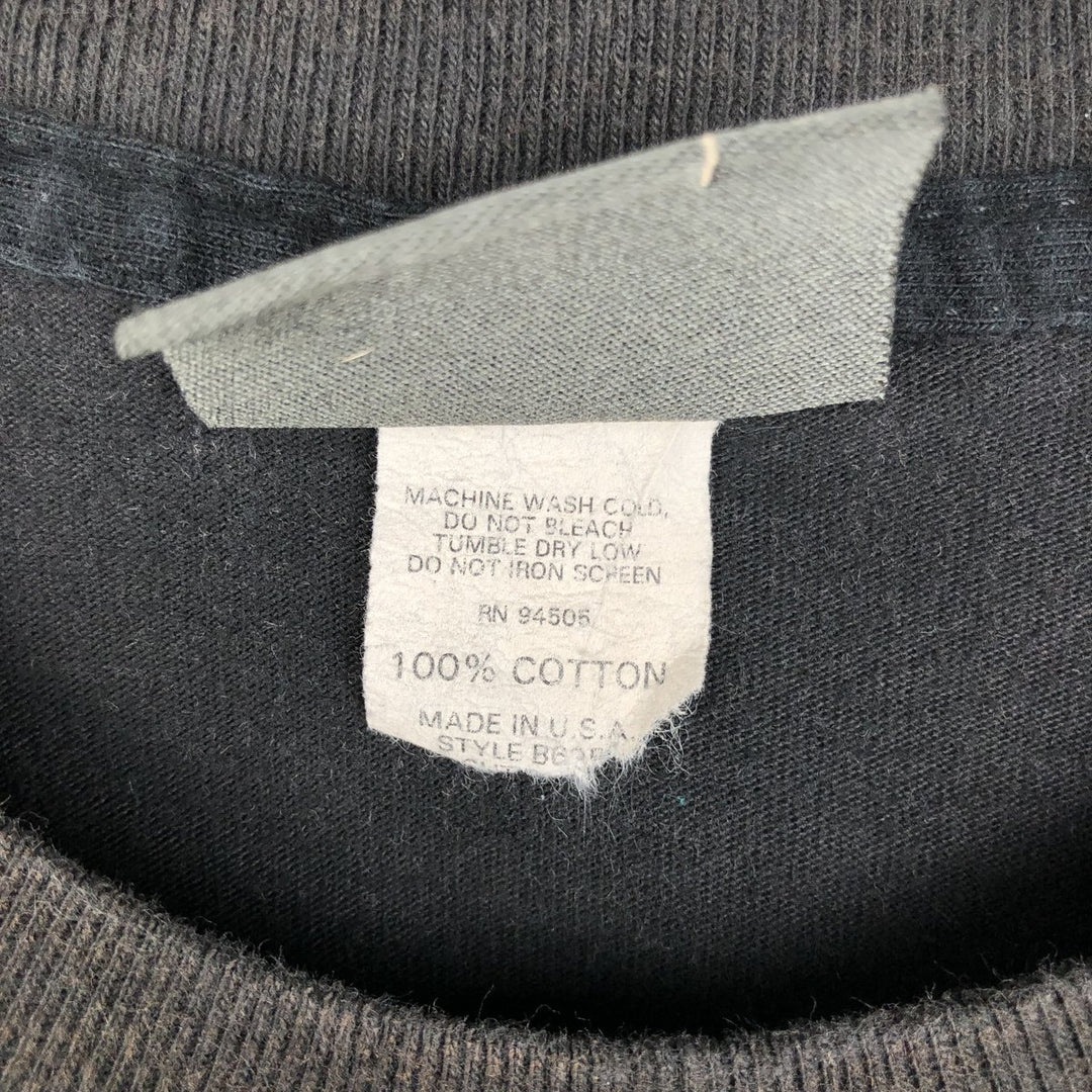 BC ETHIC It's Mullet Time Advertising T-Shirt, Made in USA, Men's XL equivalent. cotton black type Vintage Second Hand
