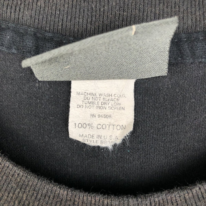 BC ETHIC It's Mullet Time Advertising T-Shirt, Made in USA, Men's XL equivalent. cotton black type Vintage Second Hand