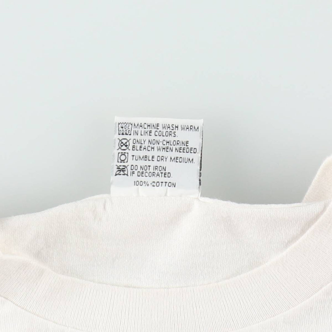 90'S HARD ROCK CAFE Hard Rock Cafe Advertising T-shirt Made in USA Men's L Vintage cotton white type Vintage Second Hand