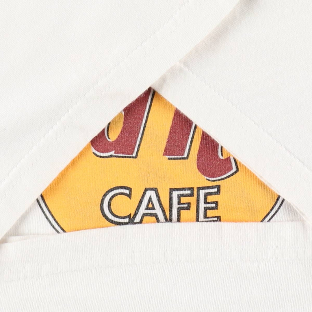 90'S HARD ROCK CAFE Hard Rock Cafe Advertising T-shirt Made in USA Men's L Vintage cotton white type Vintage Second Hand
