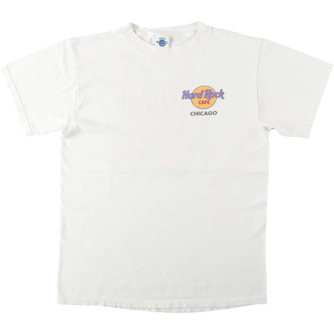 HARD ROCK CAFE Hard Rock Cafe Advertising T-shirt Men's L size cotton white type Vintage Second Hand