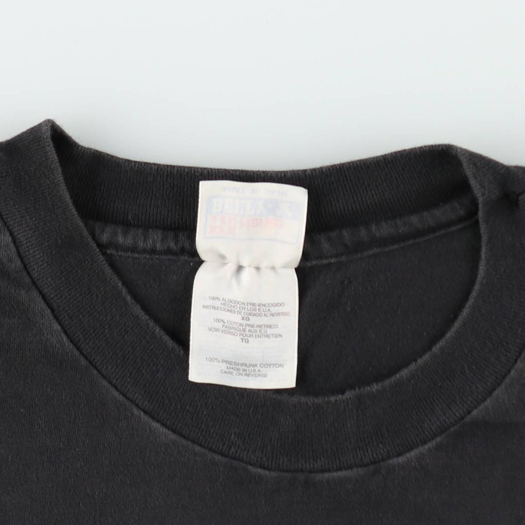 90'S Hanes BEEFY-T HOOTERS advertising t-shirt, made in USA, men's size XL equivalent, vintage. cotton black type Vintage Second Hand
