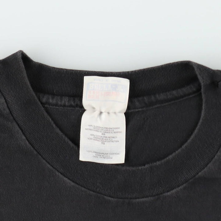 90'S Hanes BEEFY-T HOOTERS advertising t-shirt, made in USA, men's size XL equivalent, vintage. cotton black type Vintage Second Hand