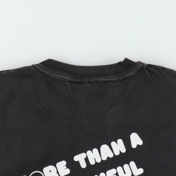 90'S Hanes BEEFY-T HOOTERS advertising t-shirt, made in USA, men's size XL equivalent, vintage. cotton black type Vintage Second Hand