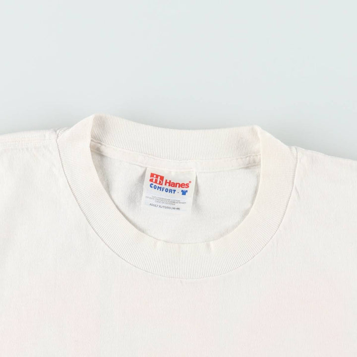 90s-00'S Hanes COMFORT-T SMIRNOFF advertising T-shirt, men's size XL (approx.) cotton white type Vintage Second Hand