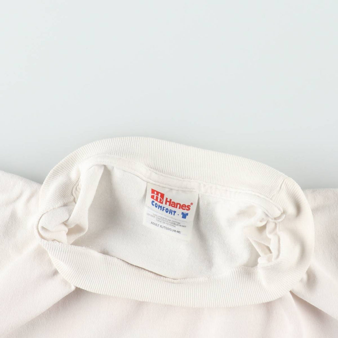 90s-00'S Hanes COMFORT-T SMIRNOFF advertising T-shirt, men's size XL (approx.) cotton white type Vintage Second Hand