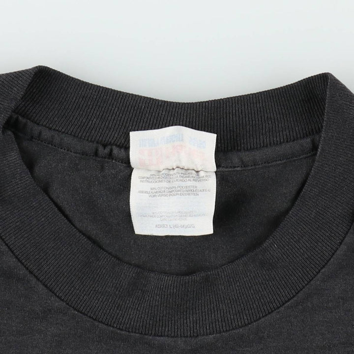 00'S Hanes HEAVYWEIGHT 50 cotton Charcoal Vintage Second Hand