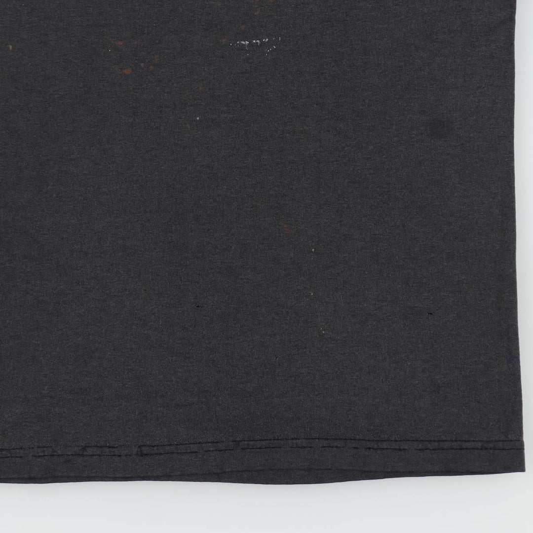 00'S Hanes HEAVYWEIGHT 50 cotton Charcoal Vintage Second Hand