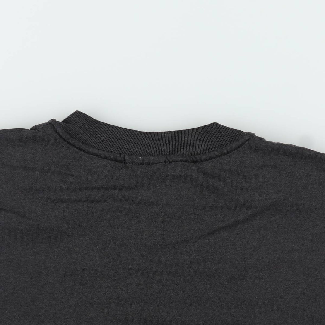 00'S Hanes HEAVYWEIGHT 50 cotton Charcoal Vintage Second Hand