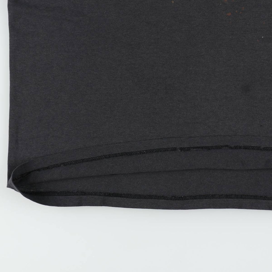 00'S Hanes HEAVYWEIGHT 50 cotton Charcoal Vintage Second Hand