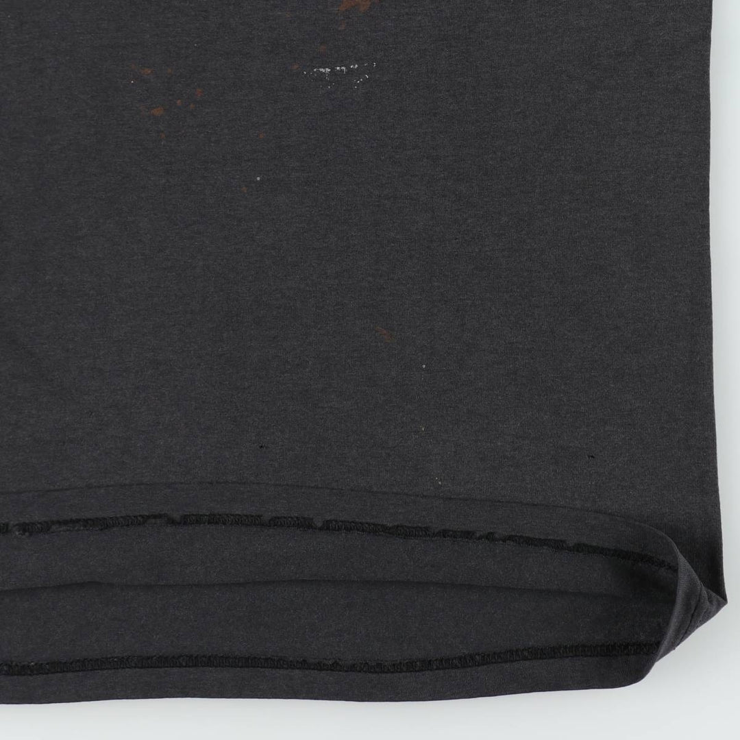 00'S Hanes HEAVYWEIGHT 50 cotton Charcoal Vintage Second Hand