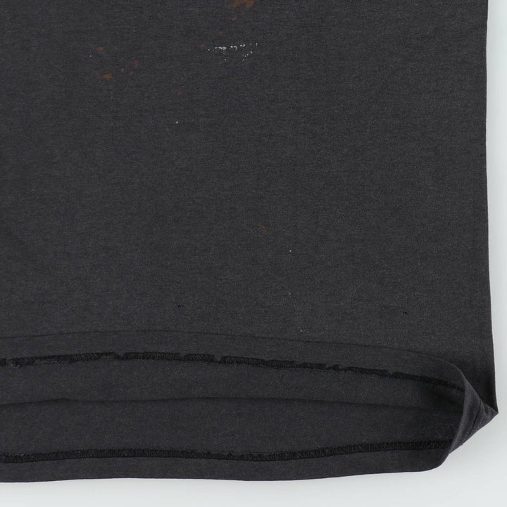 00'S Hanes HEAVYWEIGHT 50 cotton Charcoal Vintage Second Hand