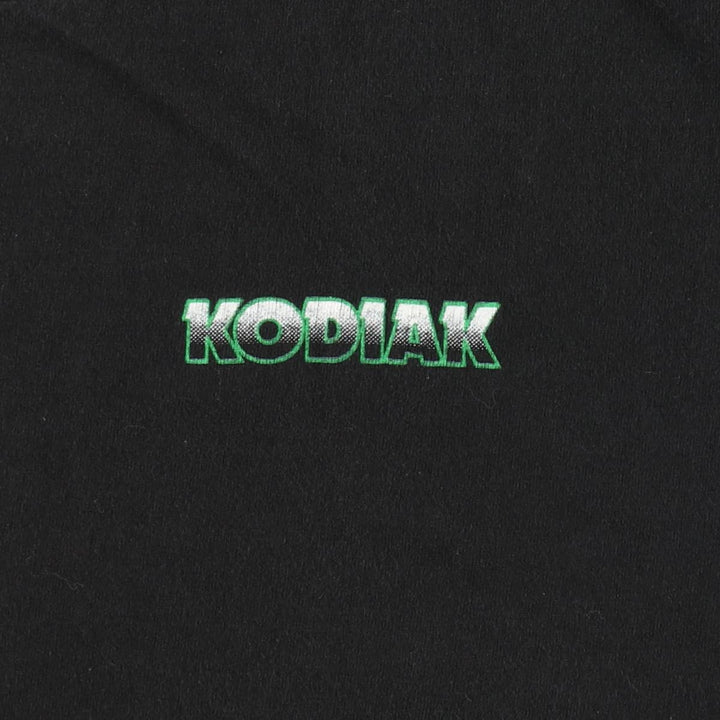 90'S Fruit of the Loom Kodiak Bear Print Advertising T-Shirt, Made in USA, Men's Size XL (approx.) cotton black type Vintage Second Hand