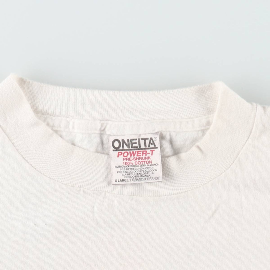 90'S ONEITA Pacific Bell Advertising T-Shirt, Men's XL equivalent, Vintage cotton white type Vintage Second Hand