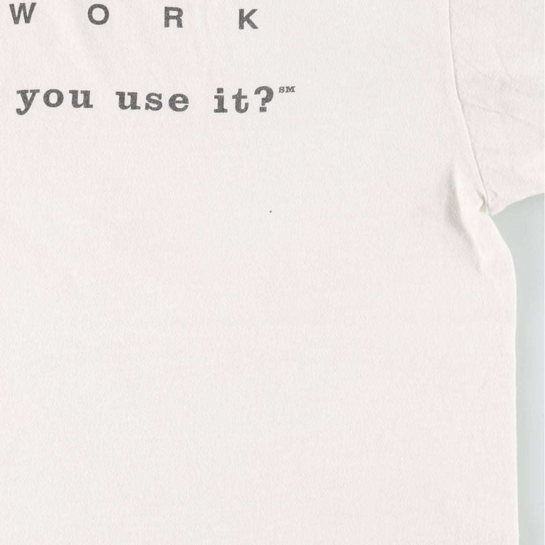 90'S ONEITA Pacific Bell Advertising T-Shirt, Men's XL equivalent, Vintage cotton white type Vintage Second Hand
