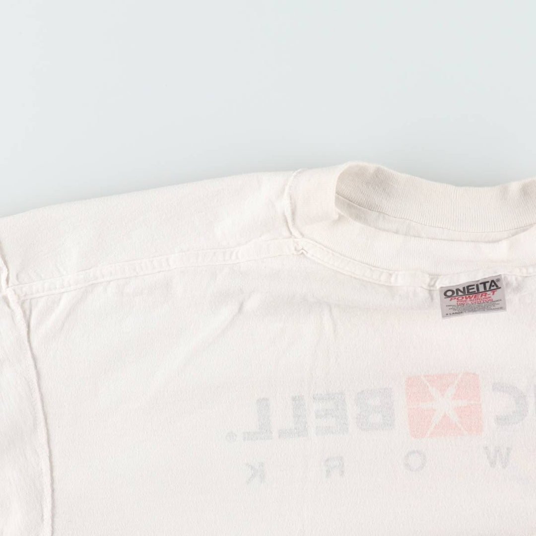 90'S ONEITA Pacific Bell Advertising T-Shirt, Men's XL equivalent, Vintage cotton white type Vintage Second Hand
