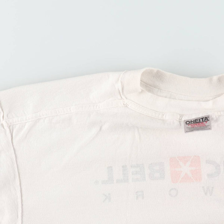 90'S ONEITA Pacific Bell Advertising T-Shirt, Men's XL equivalent, Vintage cotton white type Vintage Second Hand