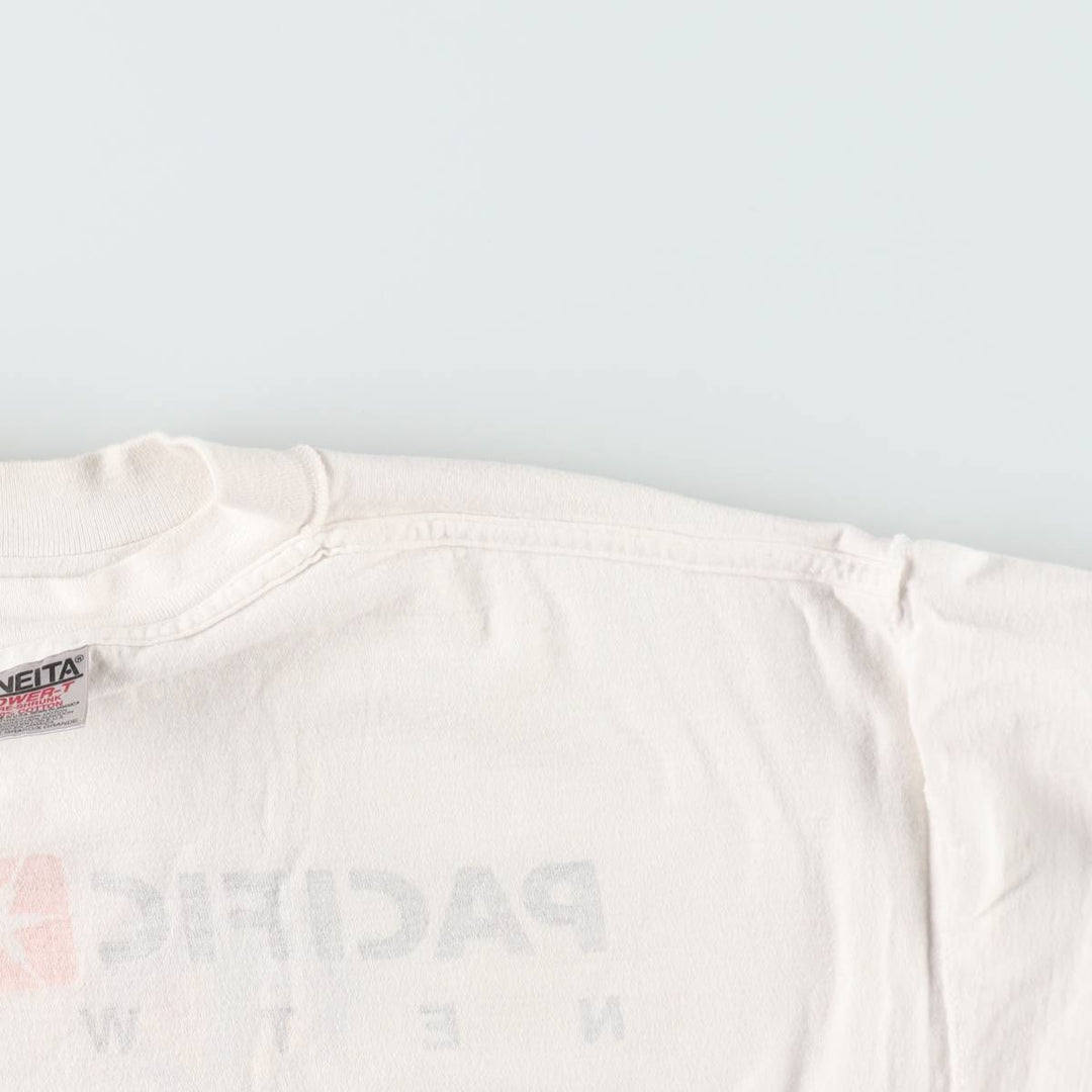 90'S ONEITA Pacific Bell Advertising T-Shirt, Men's XL equivalent, Vintage cotton white type Vintage Second Hand