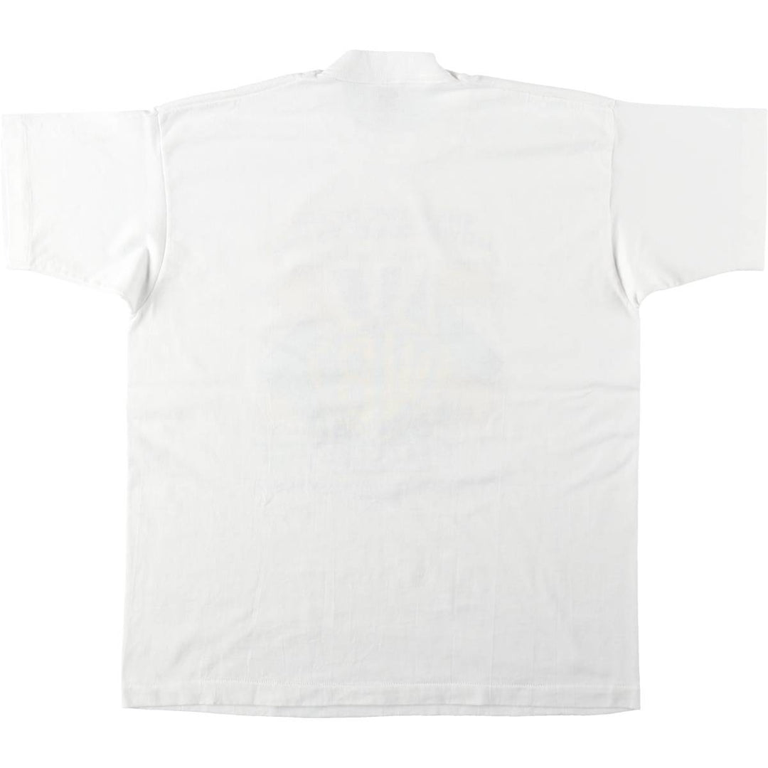 90'S Fruit of the Loom Best Warner Bros. Advertising T-Shirt, Made in USA, Men's Size L (approx.) cotton white type Vintage Second Hand