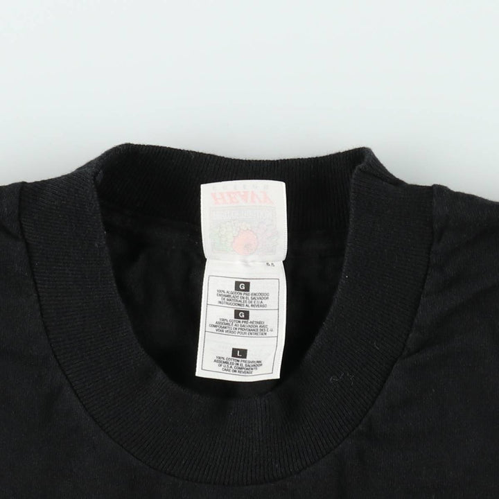 2000'S Fruit of the Loom Heavy Cotton Microsoft Advertising T-Shirt, Men's Size L (approx.) cotton black type Vintage Second Hand