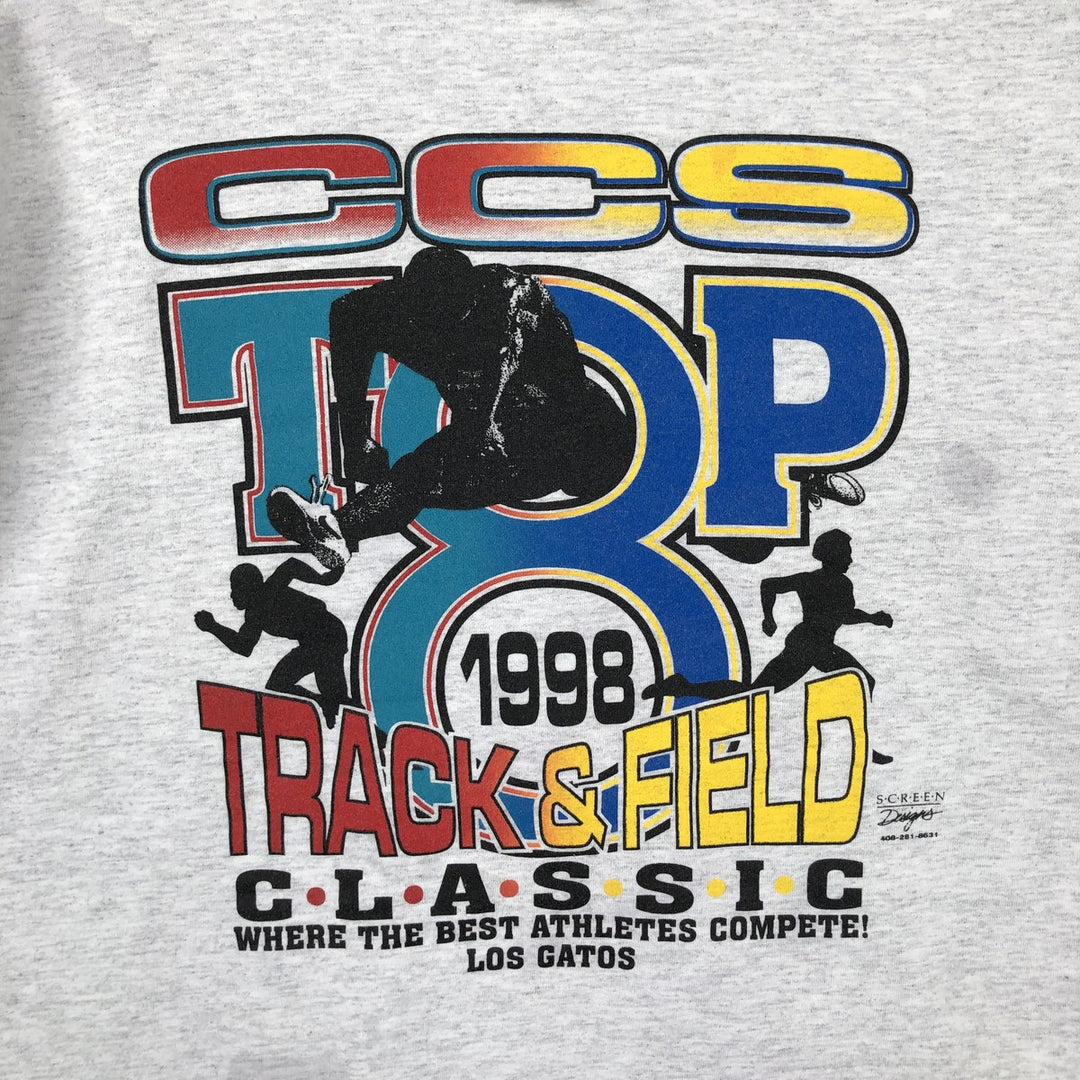 90'S Adidas back logo sports print t-shirt, made in USA, men's size L equivalent, vintage. cotton gray type Vintage Second Hand