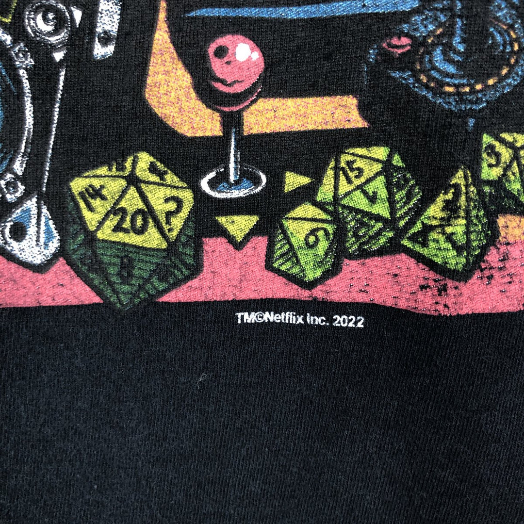 Fruit of the Loom Stranger Things Movie T-Shirt (Men's Size M) cotton black type Vintage Second Hand