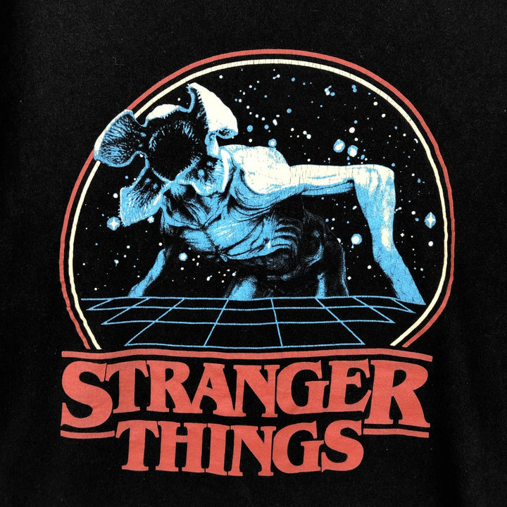 STRANGER THINGS Stranger Things Movie T-shirt Men's XL size cotton black type Vintage Second Hand