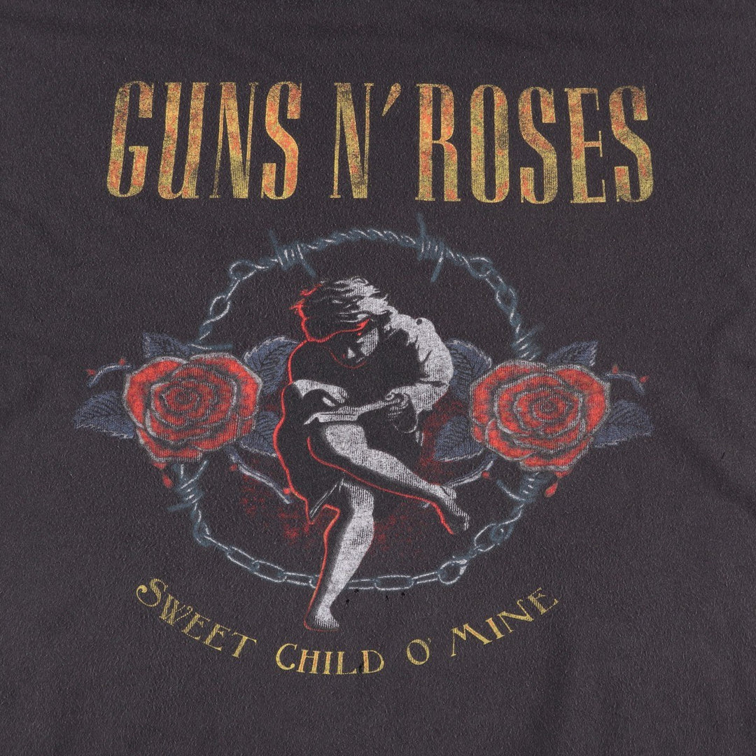 GUNS N' ROSES Guns N' Roses Band T-Shirt Band Tee Men's XXL cotton Charcoal Vintage Second Hand